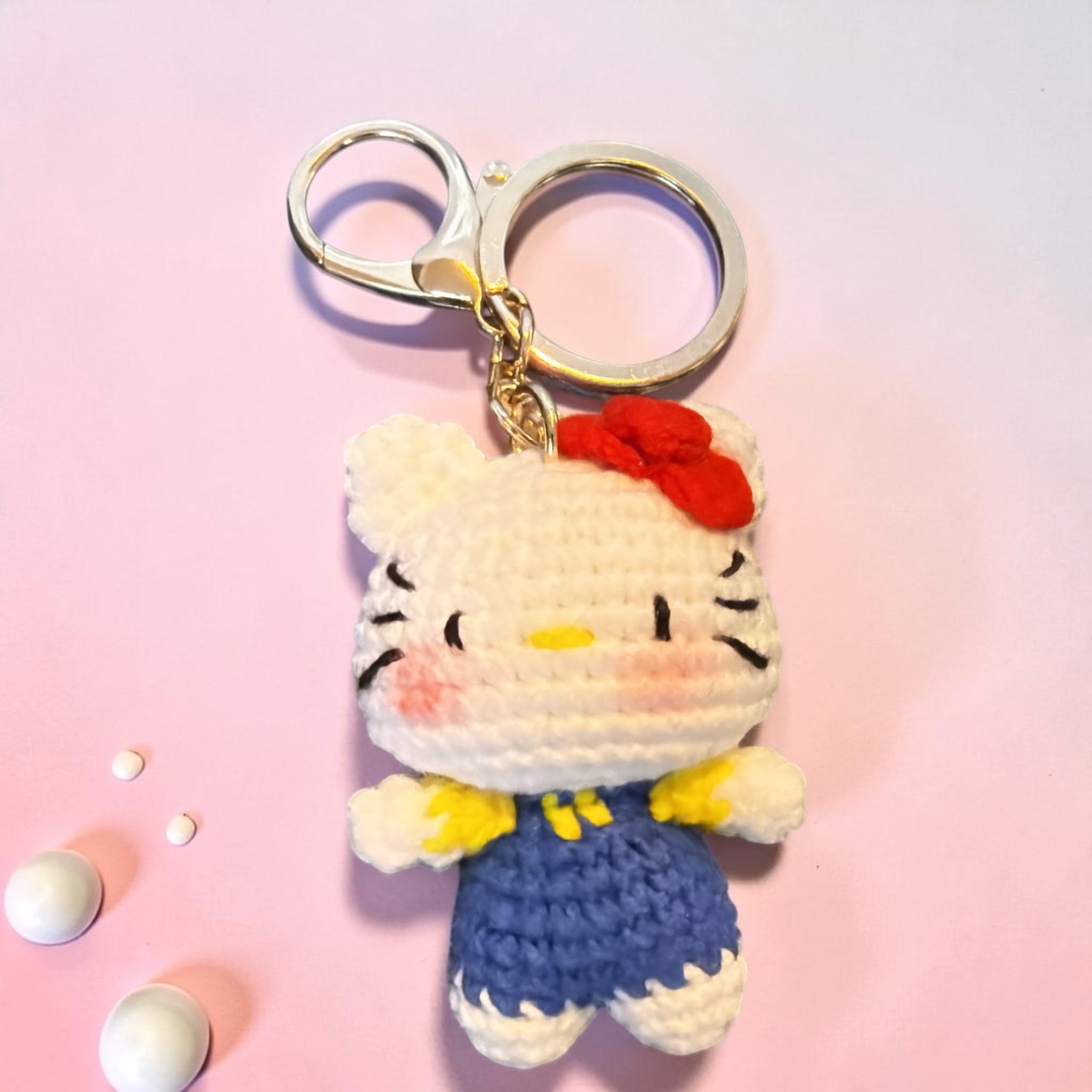 Handmade Crochet Hello Kitty Keychains Collection