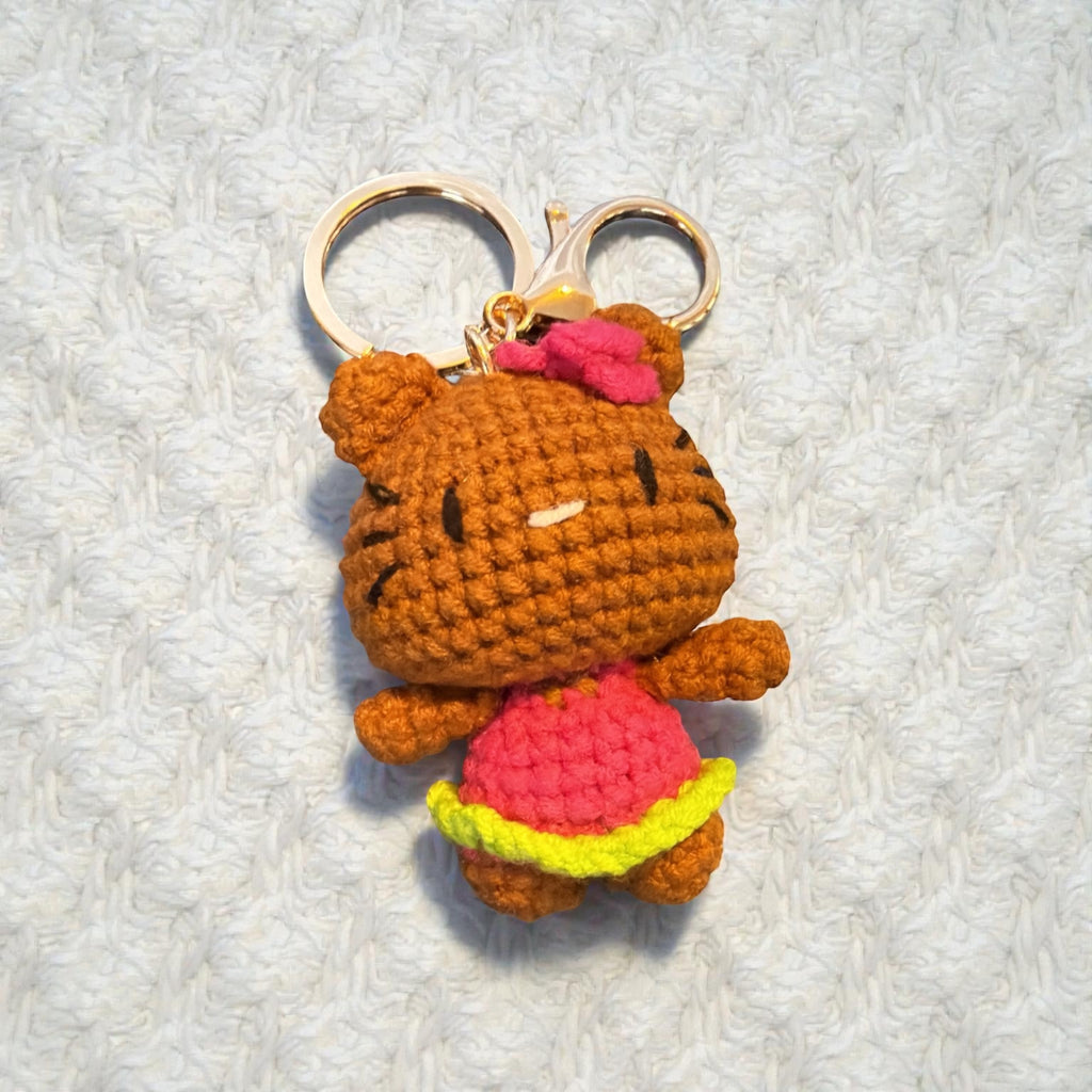 Handmade Crochet Hello Kitty Keychains Collection