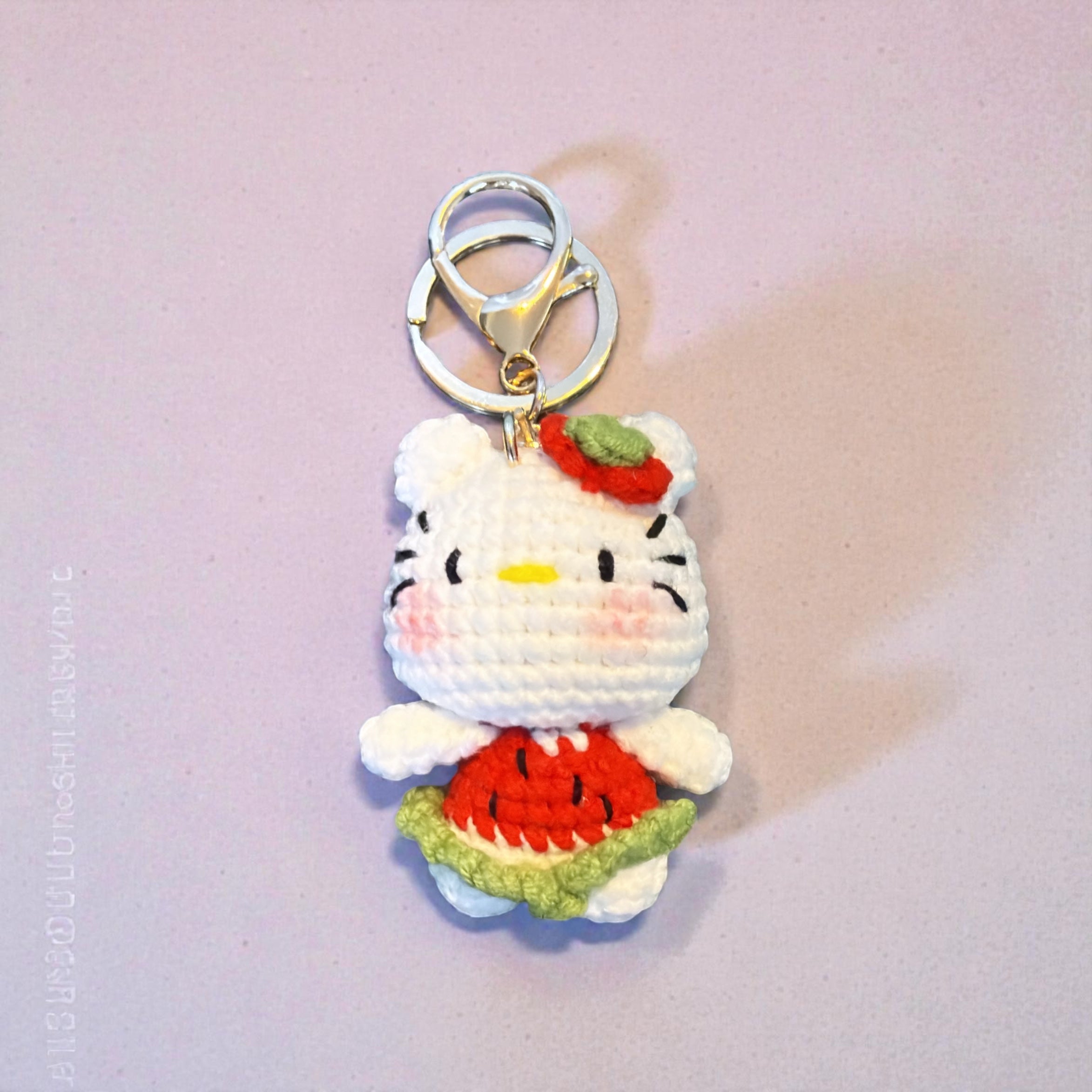Handmade Crochet Hello Kitty Keychains Collection