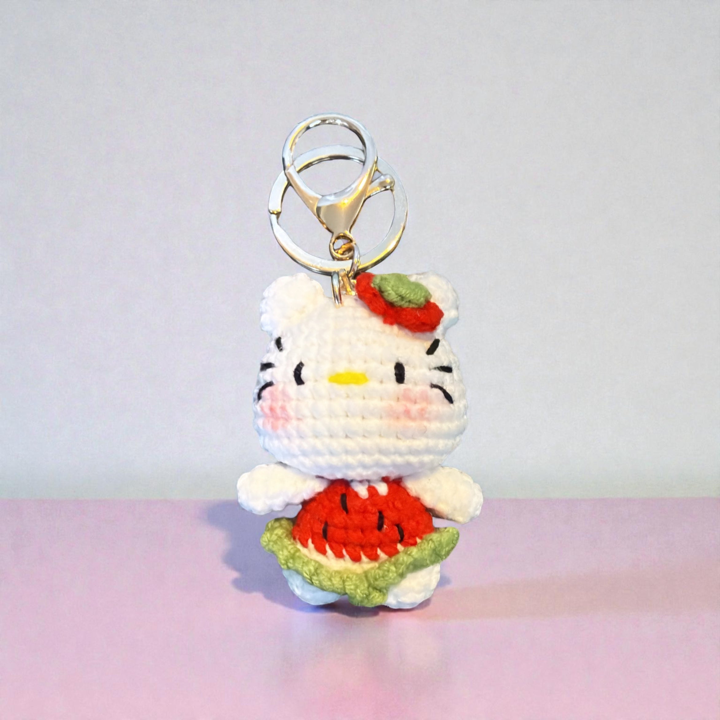 Handmade Crochet Hello Kitty Keychains Collection