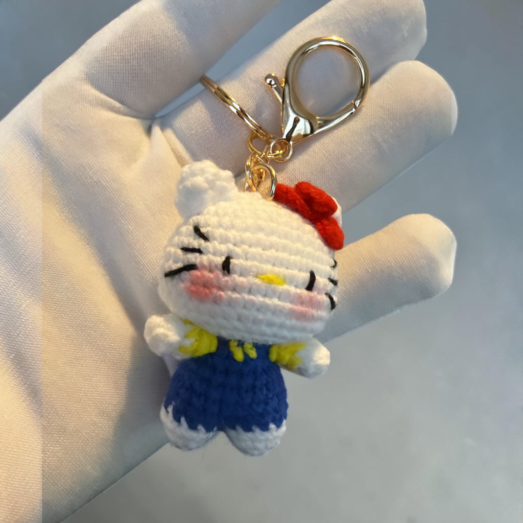 Handmade Crochet Hello Kitty Keychains Collection